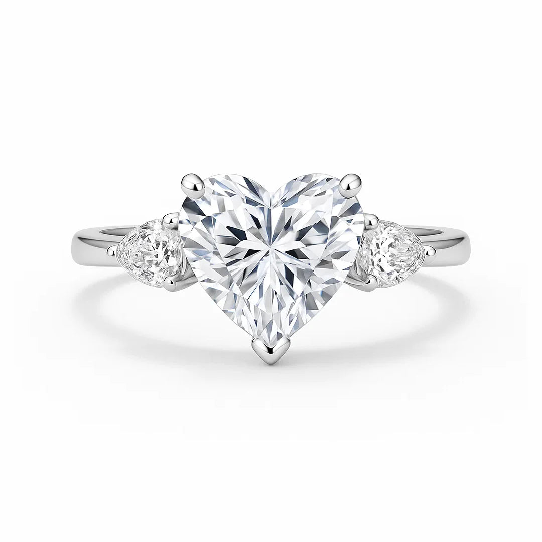 Amoura Signature Heart Moissanite Ring