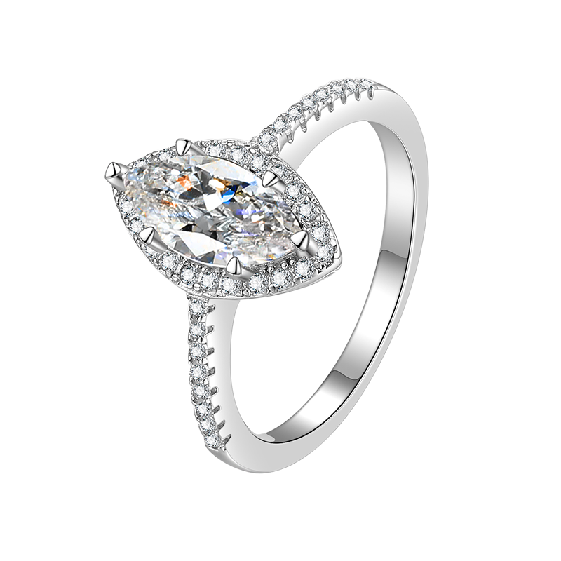 Aurielle Signature Marquise-Cut MoissaniteRing