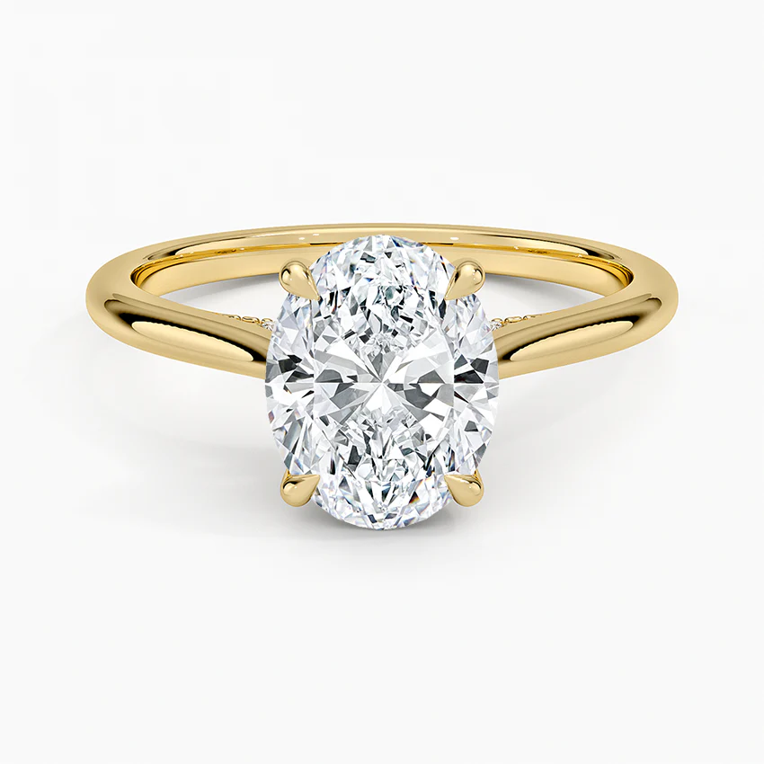 Aurielle Signature Oval -Cut Moissanite Engagement Ring