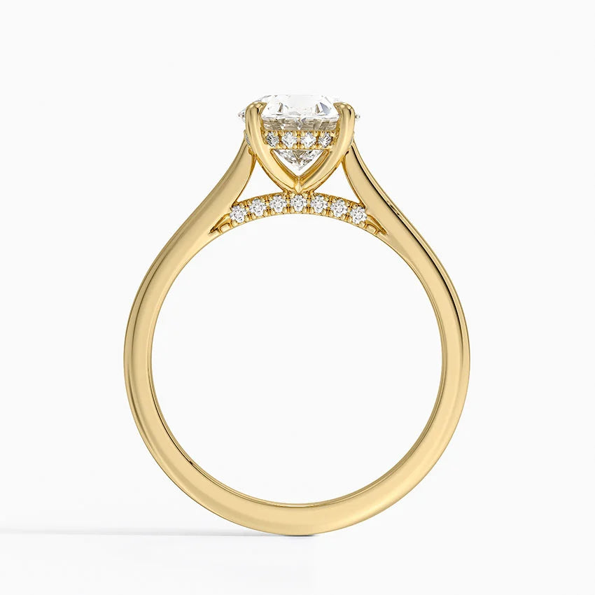 Aurielle Signature Oval -Cut Moissanite Engagement Ring