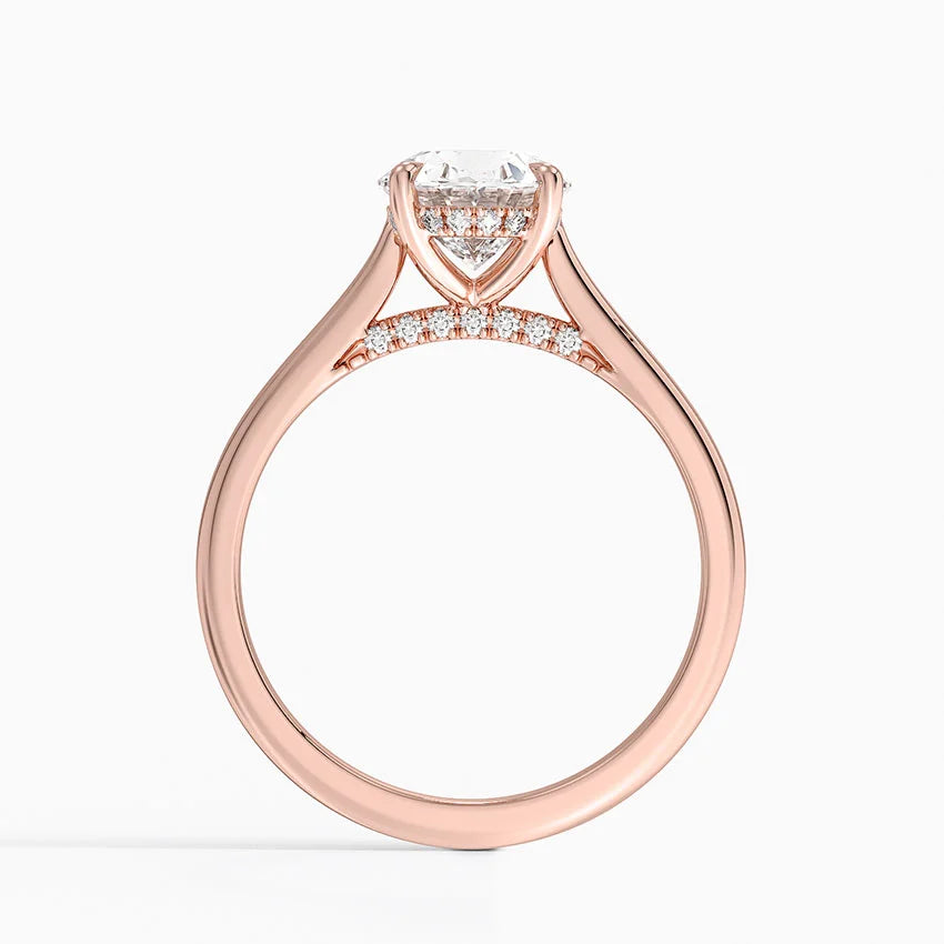 Aurielle Signature Oval -Cut Moissanite Engagement Ring
