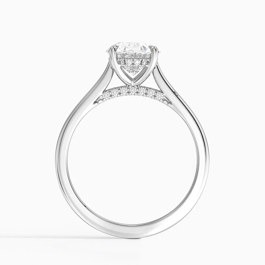 Aurielle Signature Oval -Cut Moissanite Engagement Ring