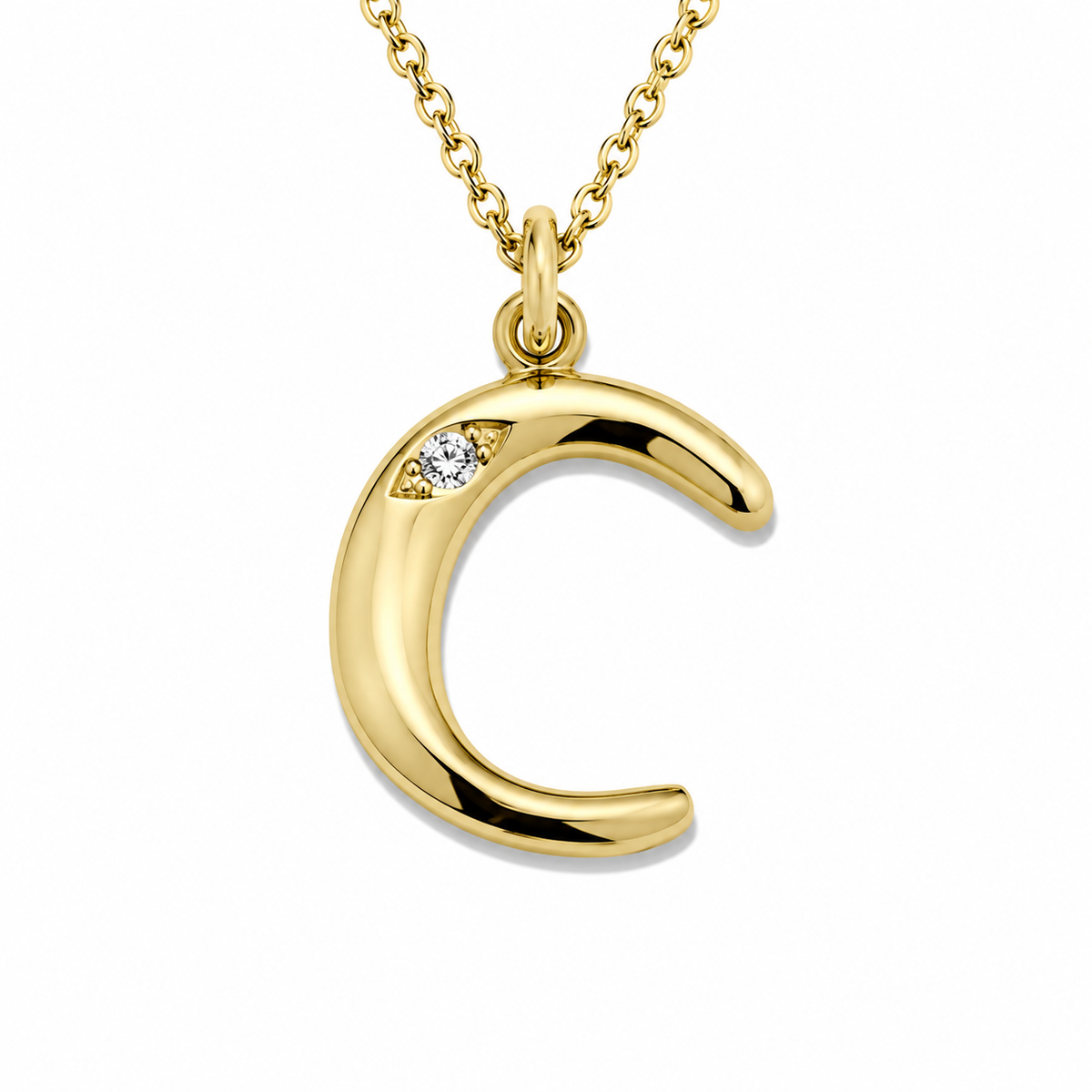 Organic Muse Liquid Letter Pendant Necklace