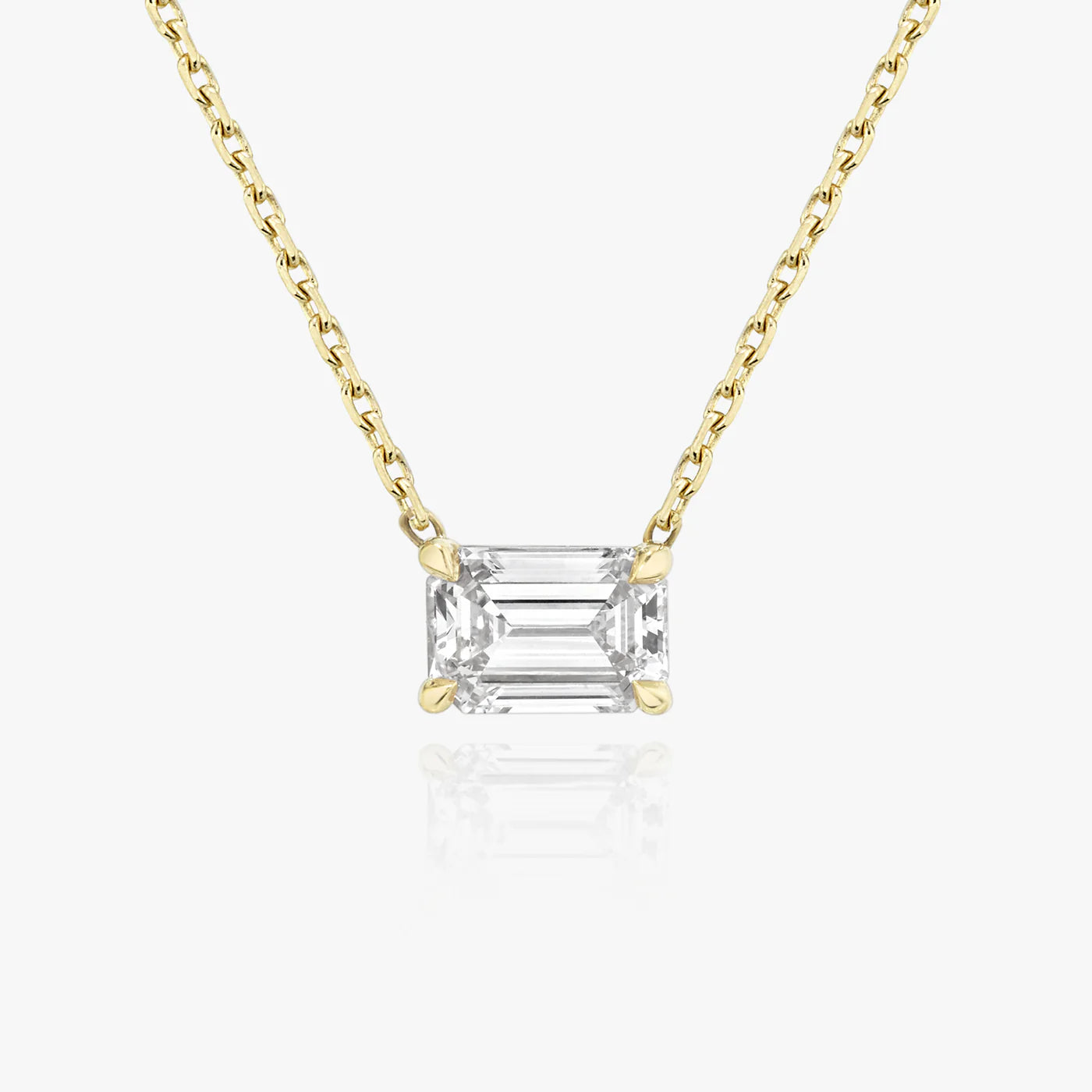 Celestia Emerald-Cut Moissanite Pendant