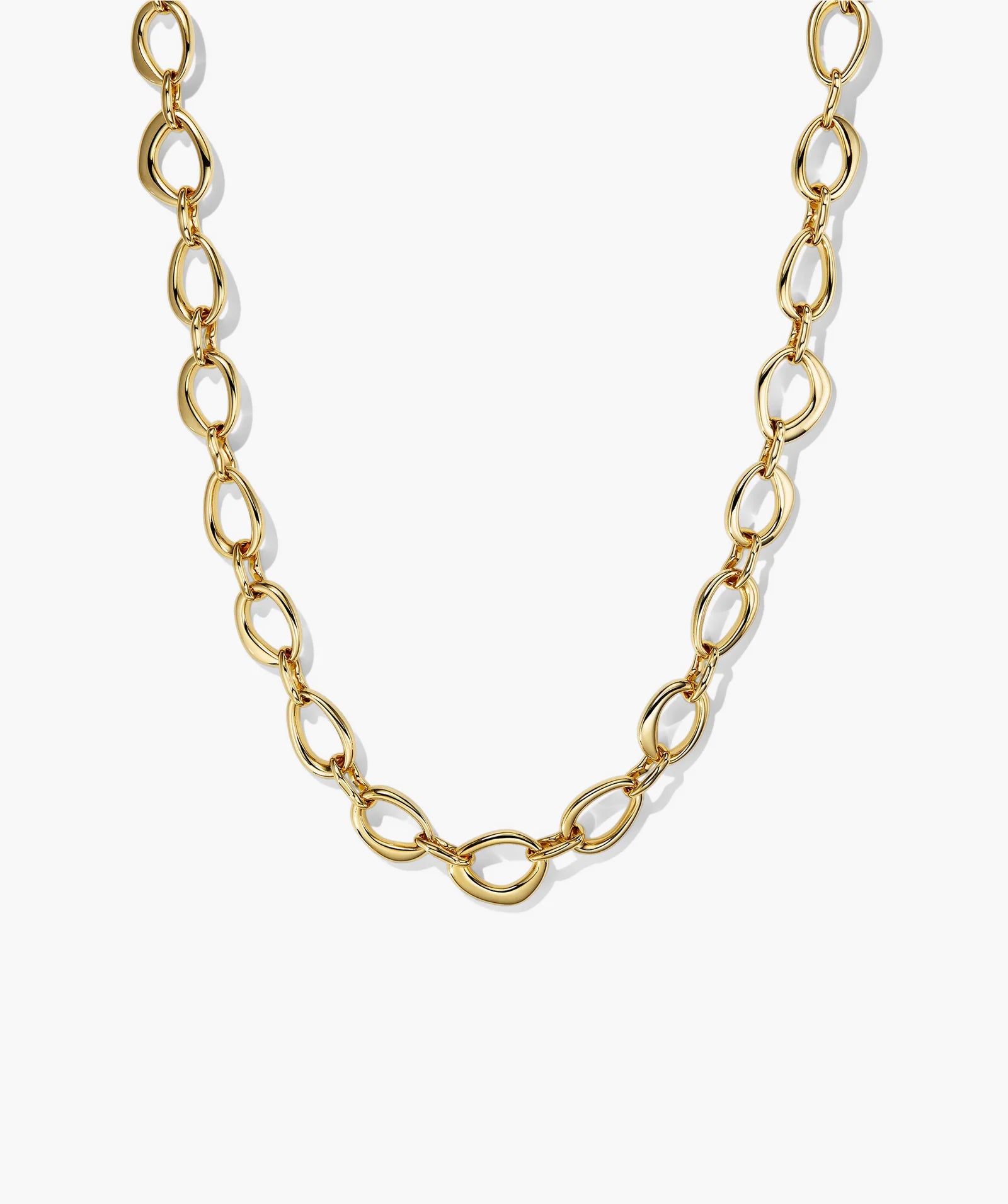 Organic Dome Ripple Chain Necklace