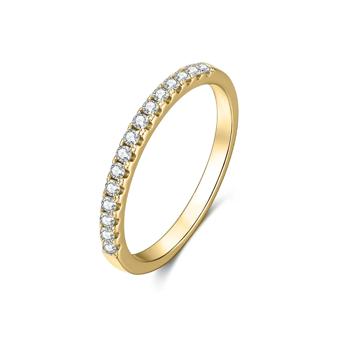 Selene Pavé Moissanite Eternity Ring