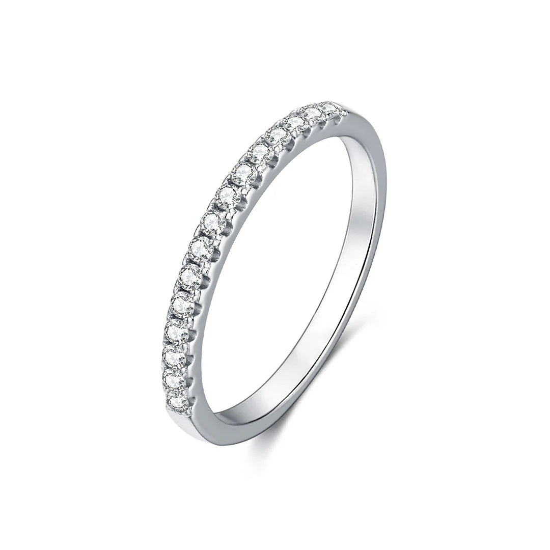 Selene Pavé Moissanite Eternity Ring