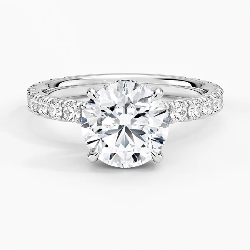 Selene Pavé Moissanite Ring