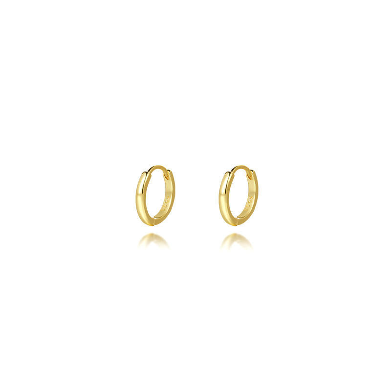 Selene Tube Huggie Hoop Earrings