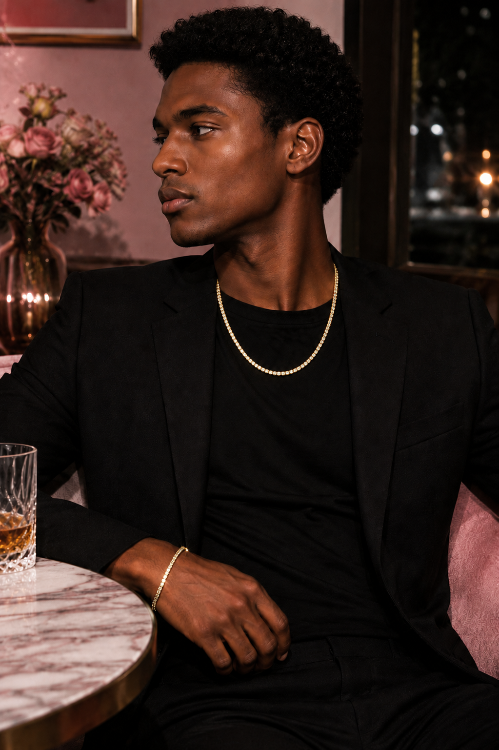 Celestia Signature Tennis Necklace – 14K Gold