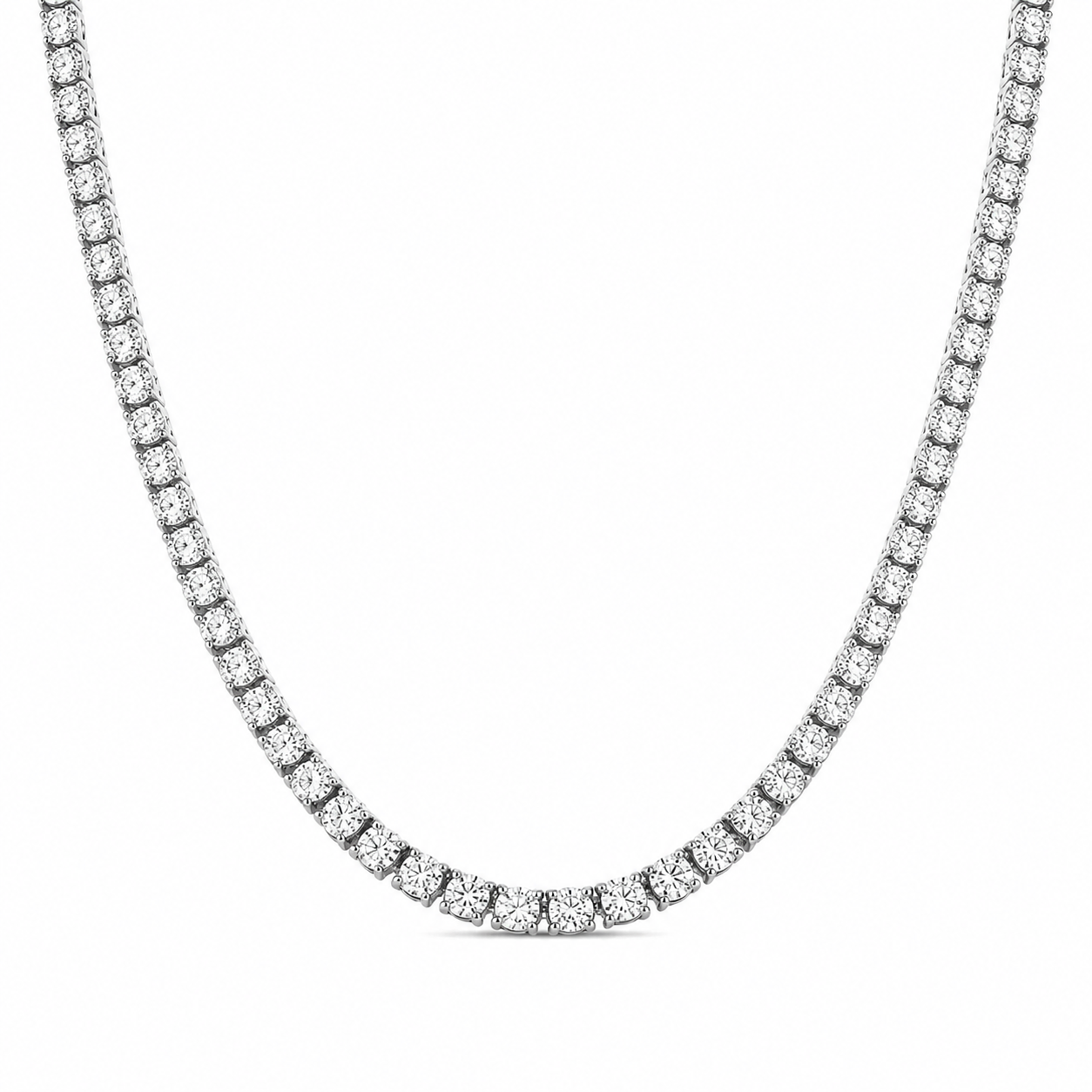 Celestia Signature Tennis Necklace – 14K Gold