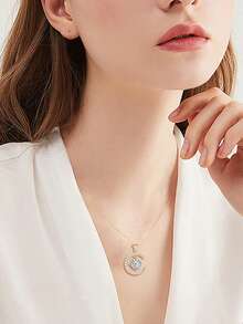 Selene Luna Moissanite Necklace