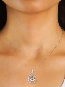 Selene Luna Moissanite Necklace
