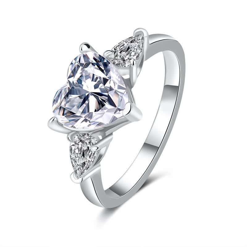 Amoura Signature Heart Moissanite Ring