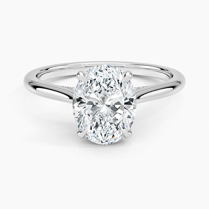 Aurielle Signature Oval -Cut Moissanite Engagement Ring