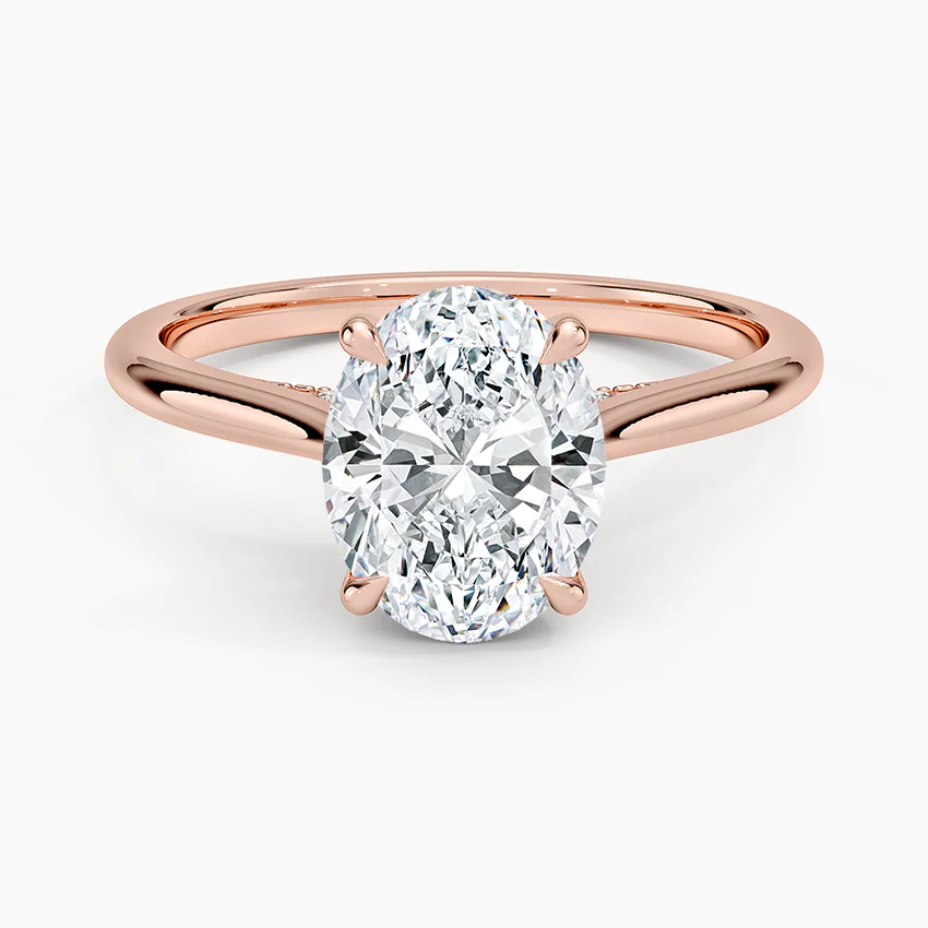 Aurielle Signature Oval -Cut Moissanite Engagement Ring