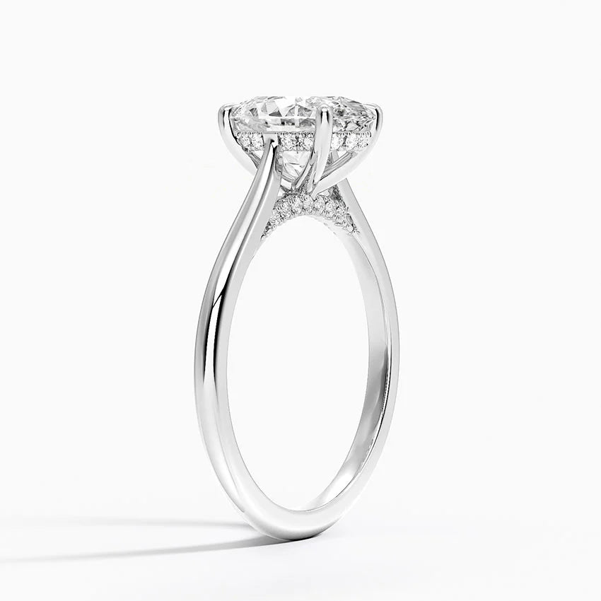 Aurielle Signature Oval -Cut Moissanite Engagement Ring