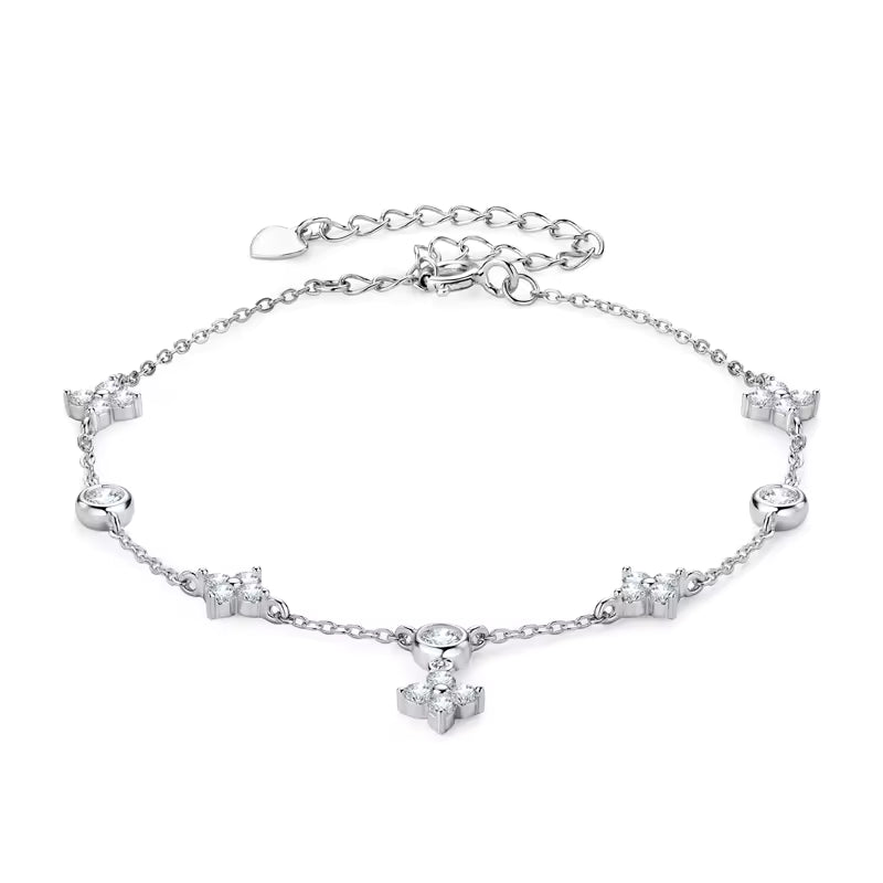 Aurora Clover Moissanite Bracelet