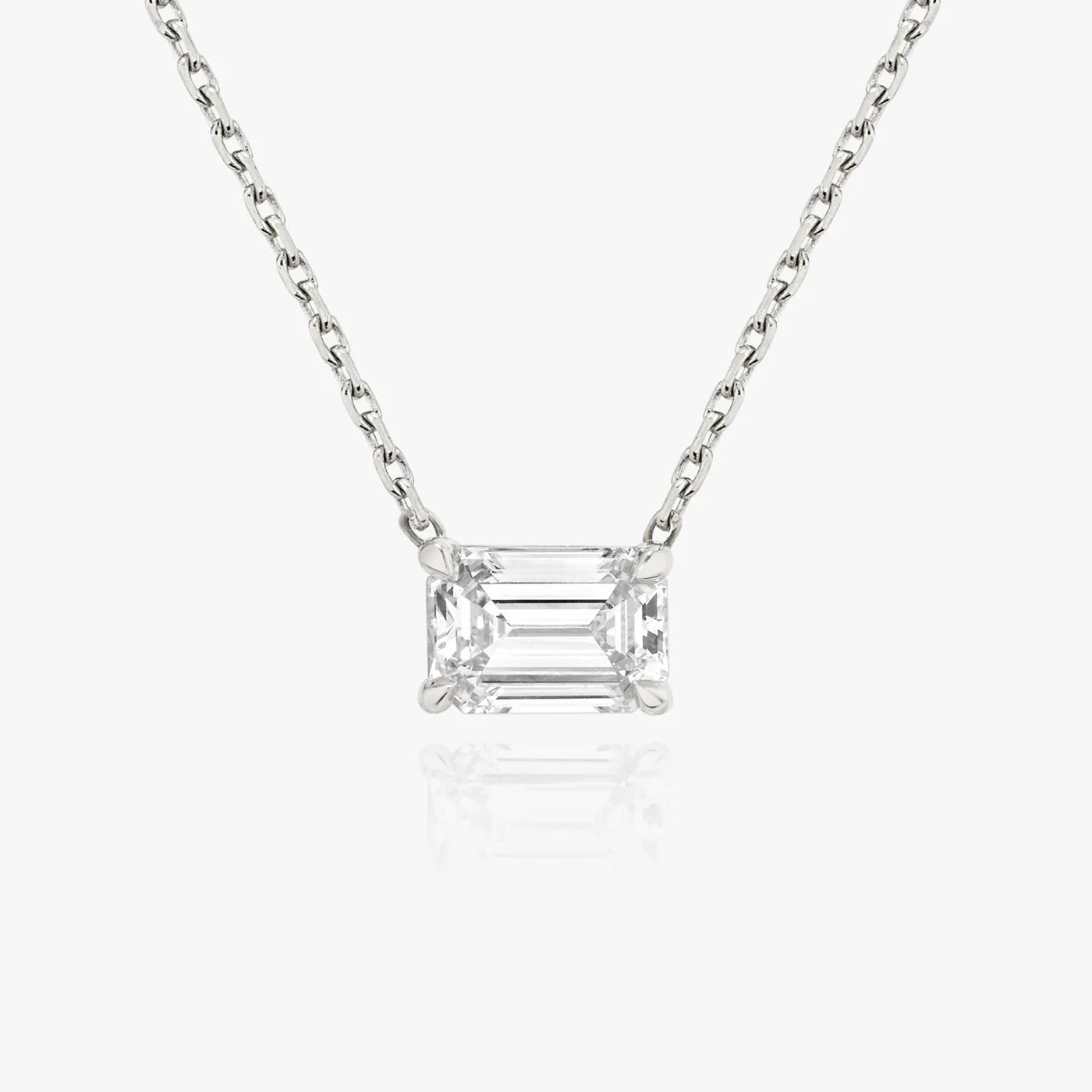 Celestia Emerald-Cut Moissanite Pendant