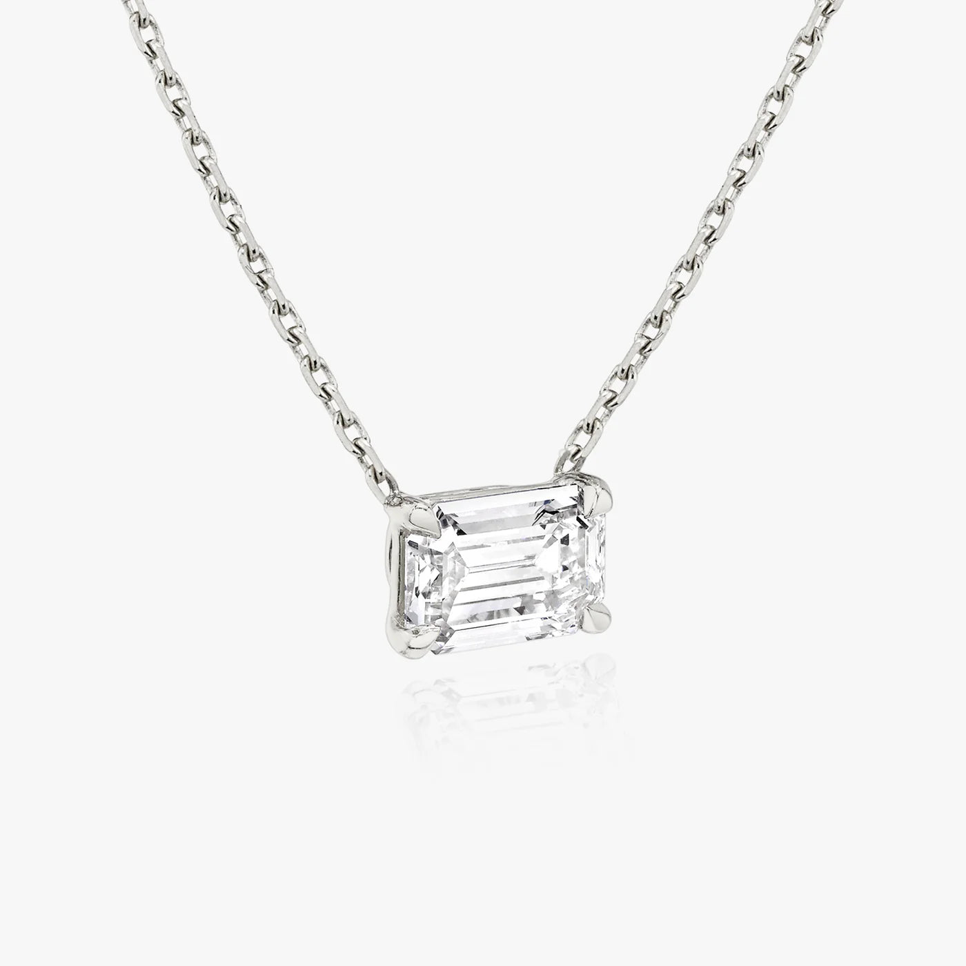 Celestia Emerald-Cut Moissanite Pendant