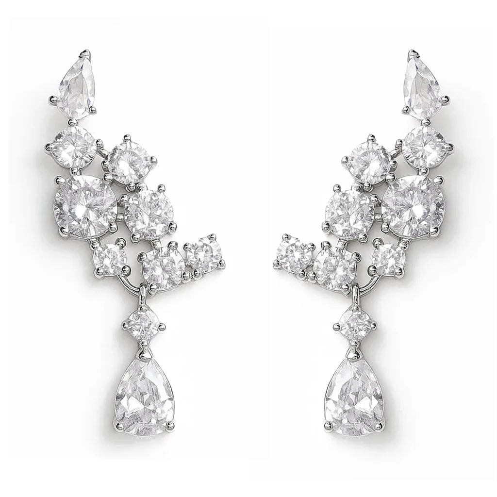 Faerie Angel Wings Moissanite Earrings