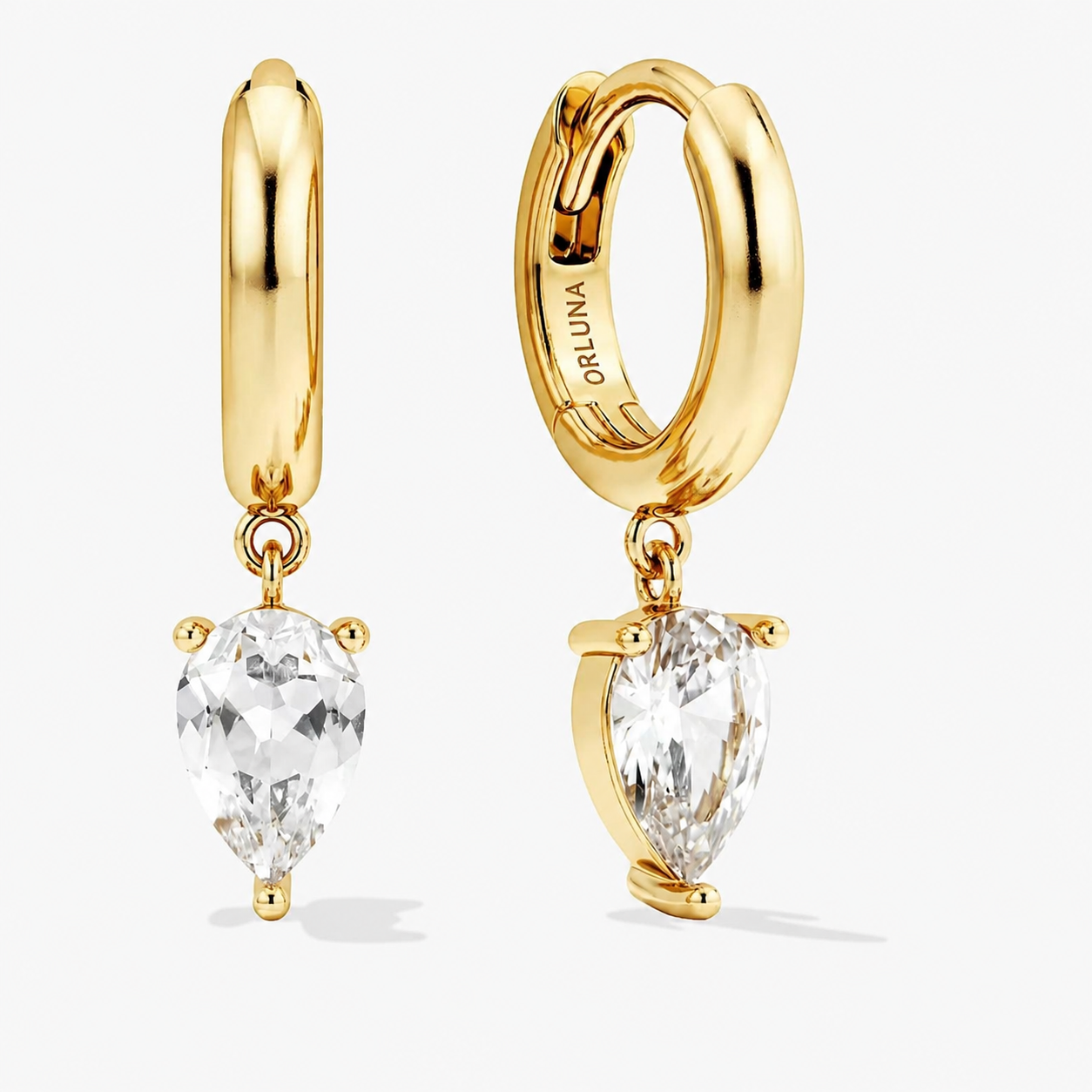 Mia Mini Hoops Moissanite Earrings
