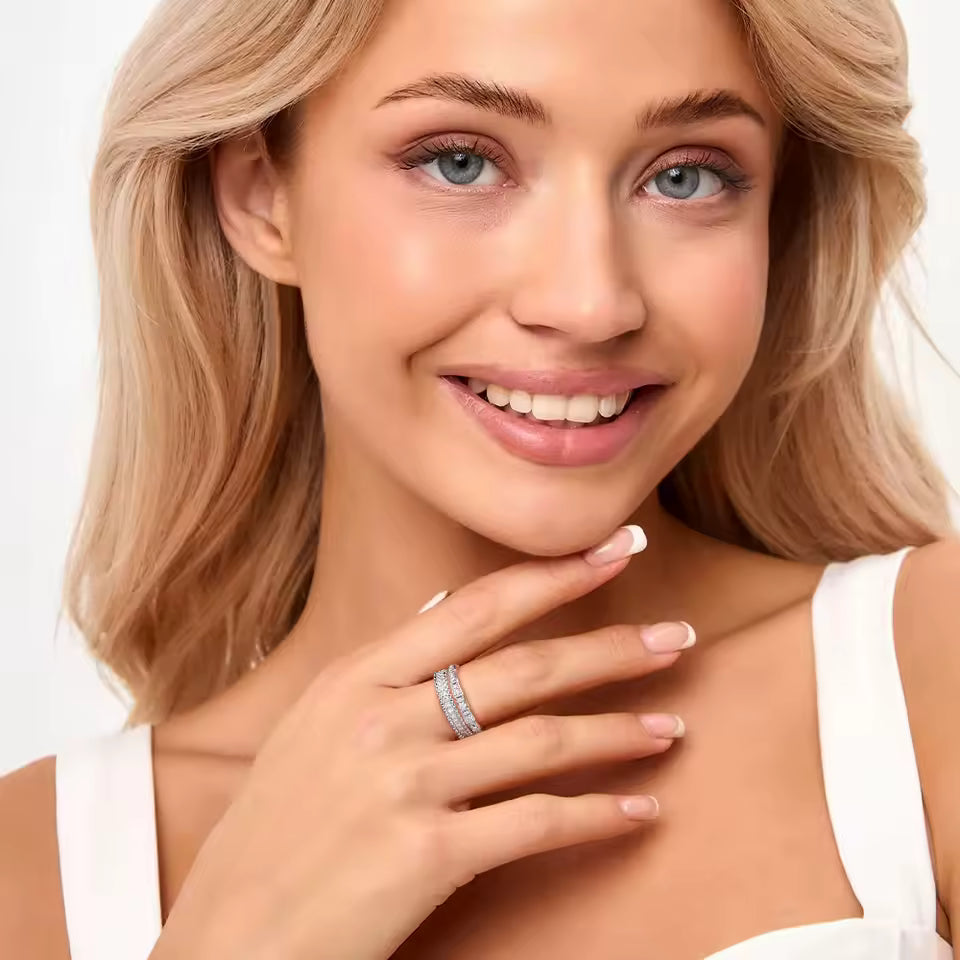 Nocturna Signature Moissanite Eternity Ring