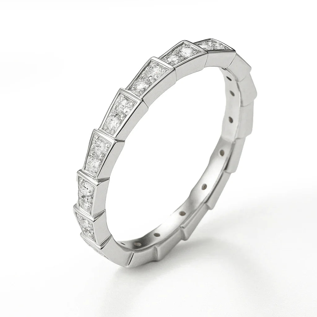 Nocturna Signature Moissanite Eternity Ring