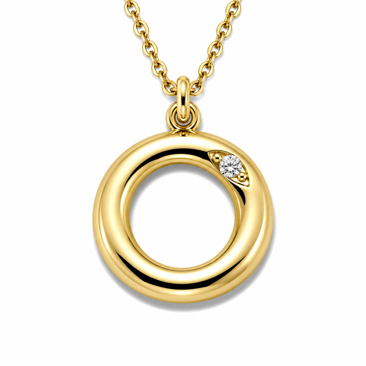 Organic Muse Liquid Letter Pendant Necklace