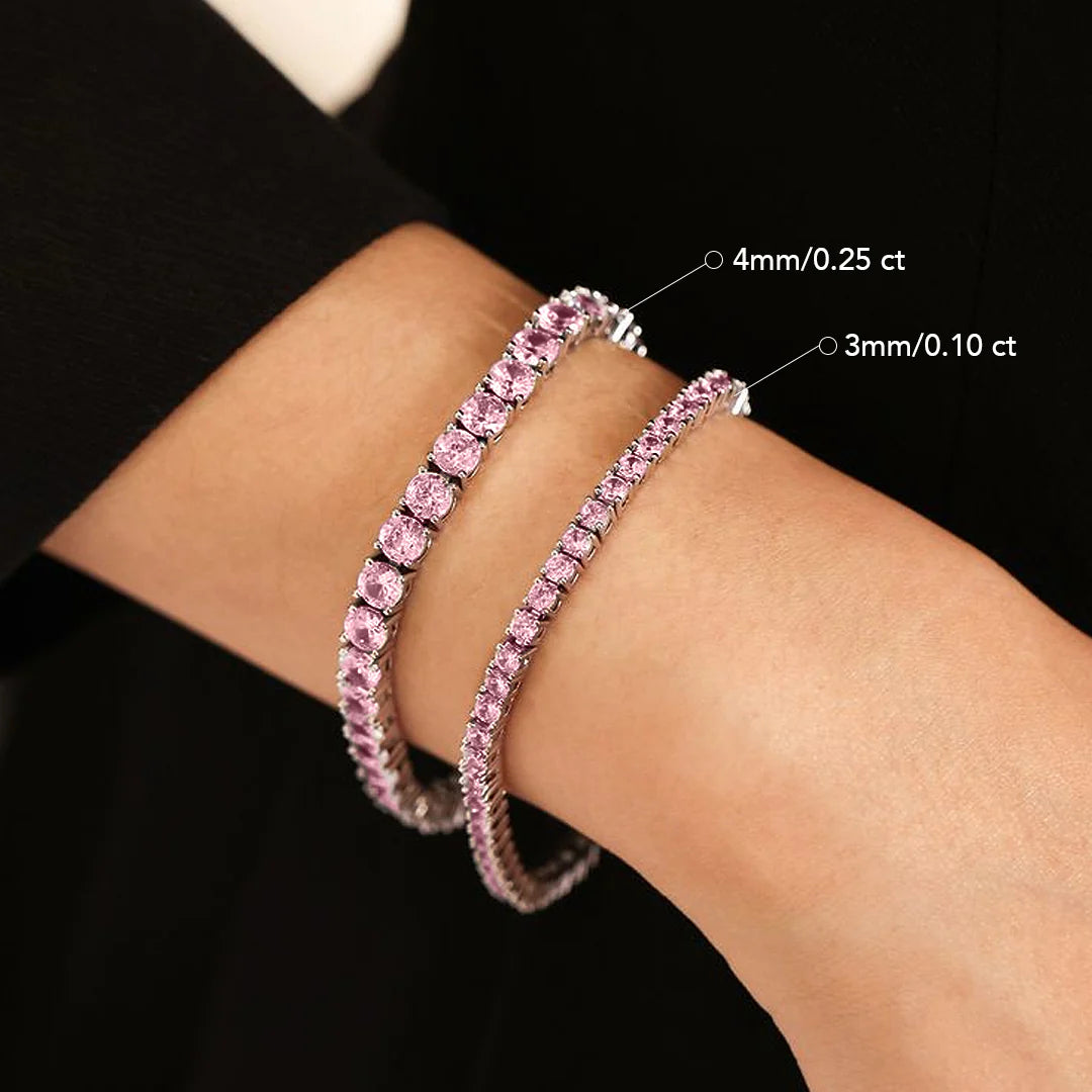 Rosavelle Signature Tennis Moissanite Bracelet