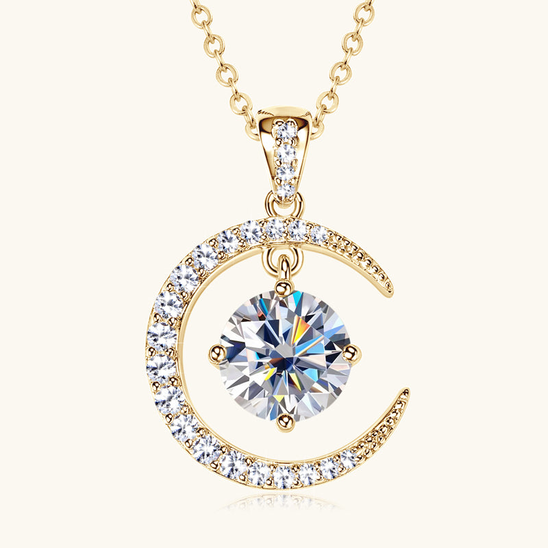 Selene Luna Moissanite Necklace