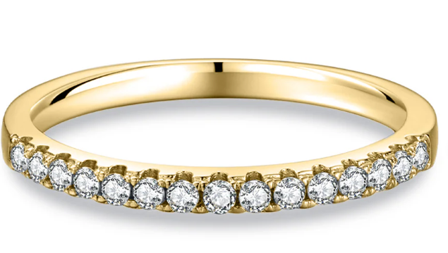 Selene Pave╠ü Moissanite Eternity Ring