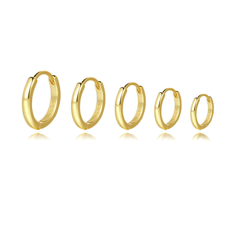 Selene Tube Huggie Hoop Earrings