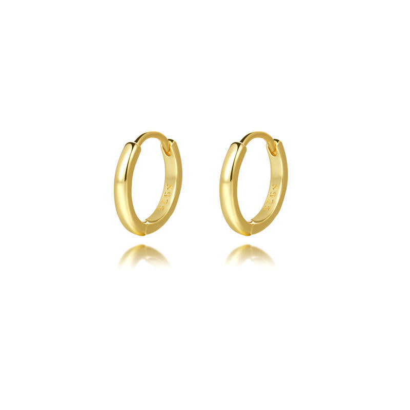 Selene Tube Huggie Hoop Earrings