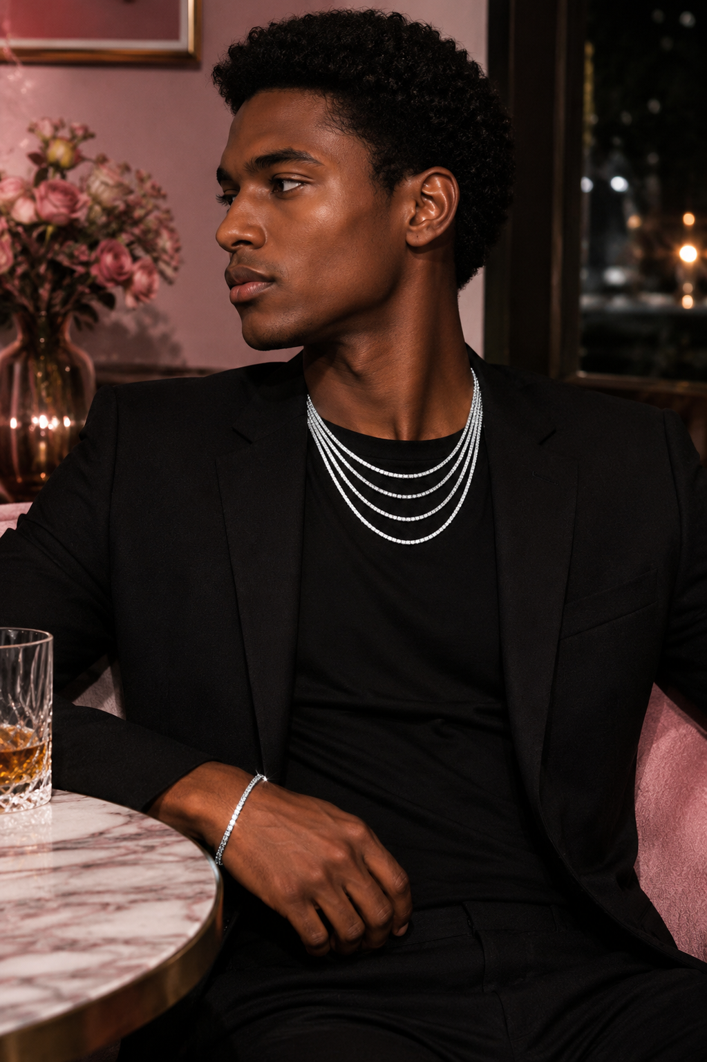 Celestia Signature Tennis Necklace – 14K Gold