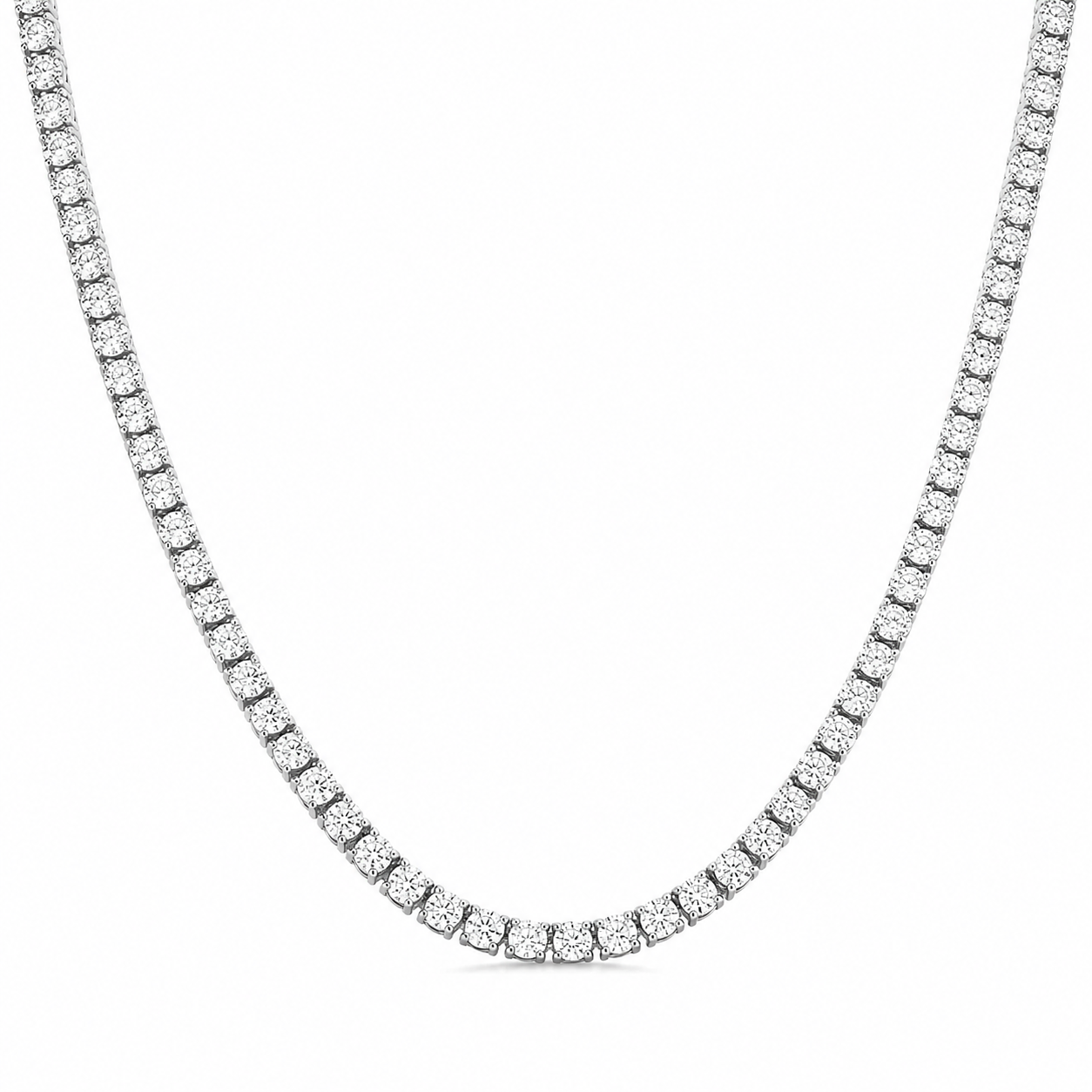 Celestia Signature Tennis Necklace – 14K Gold