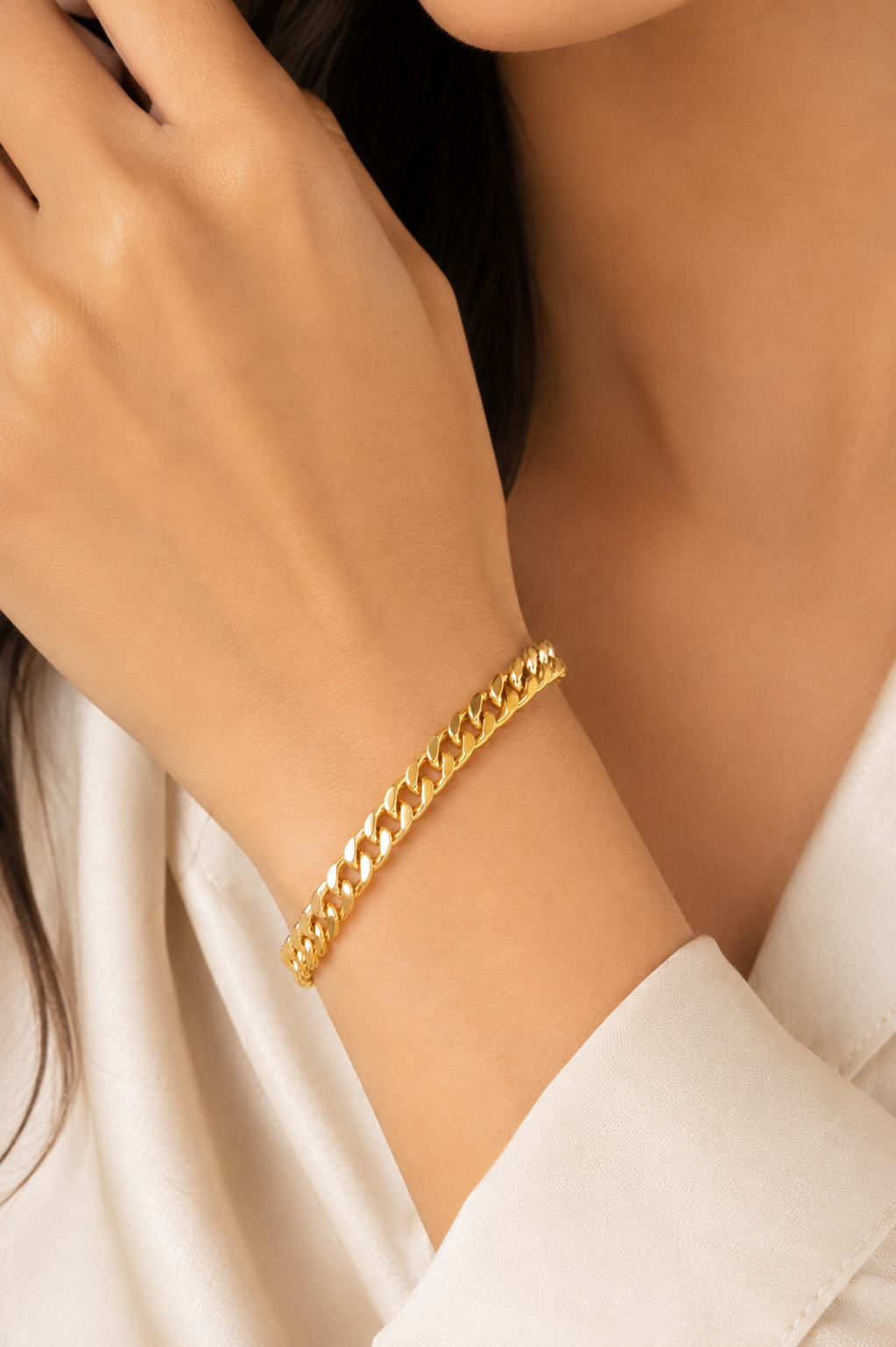 Atlas Curb Bracelet 18k