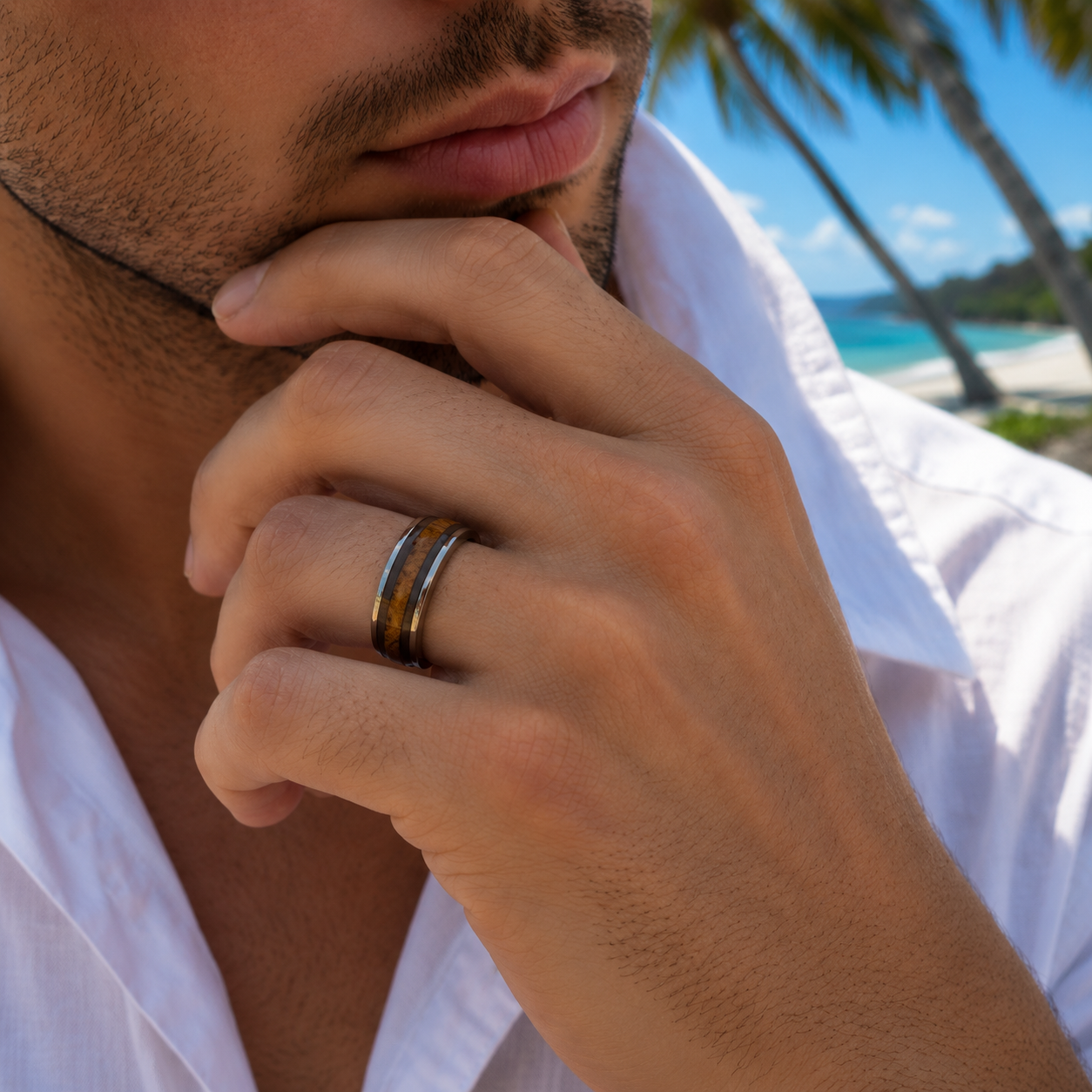 Arden Tungsten Ring For Men