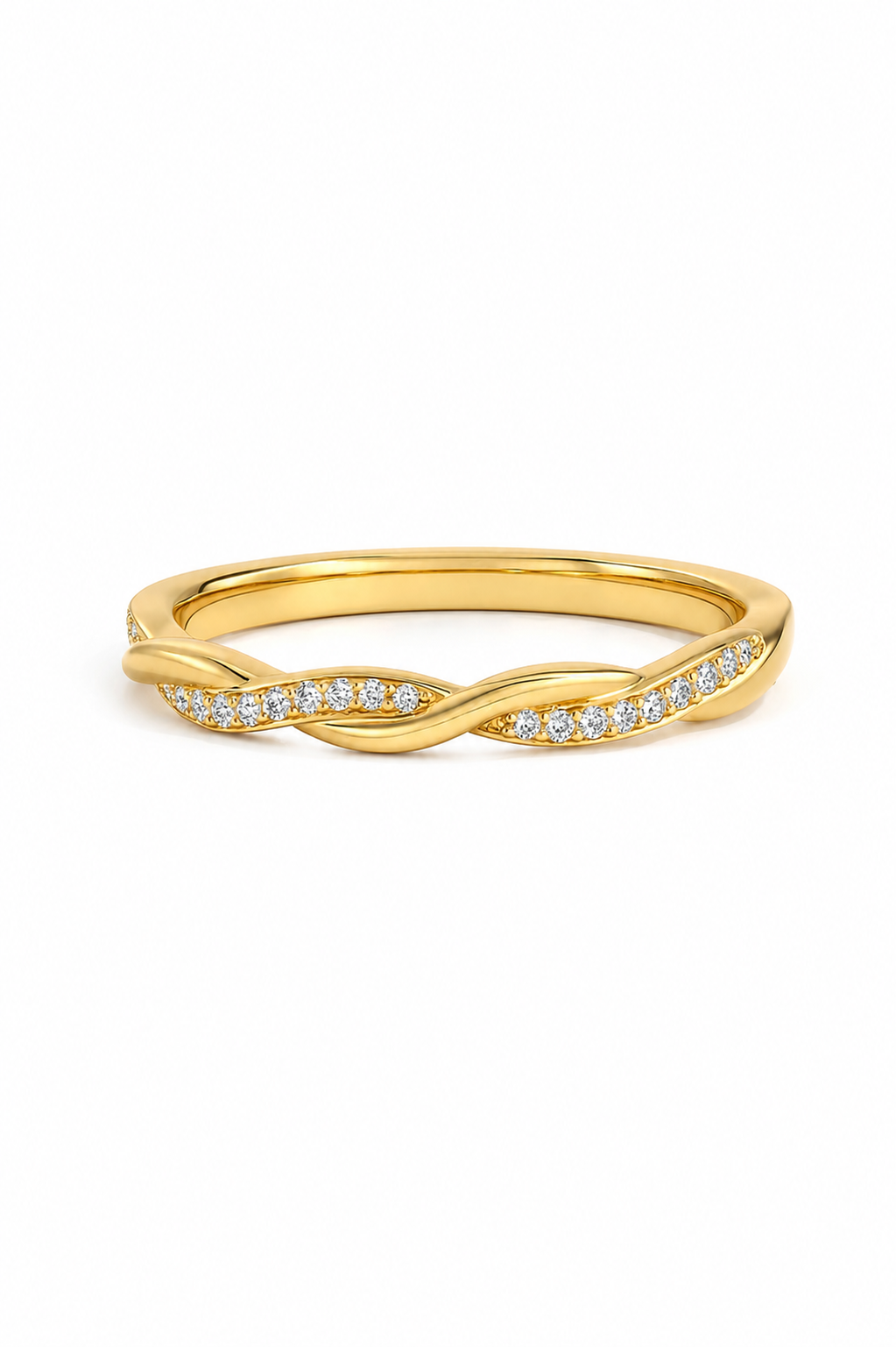 Selene Twist Moissanite Ring
